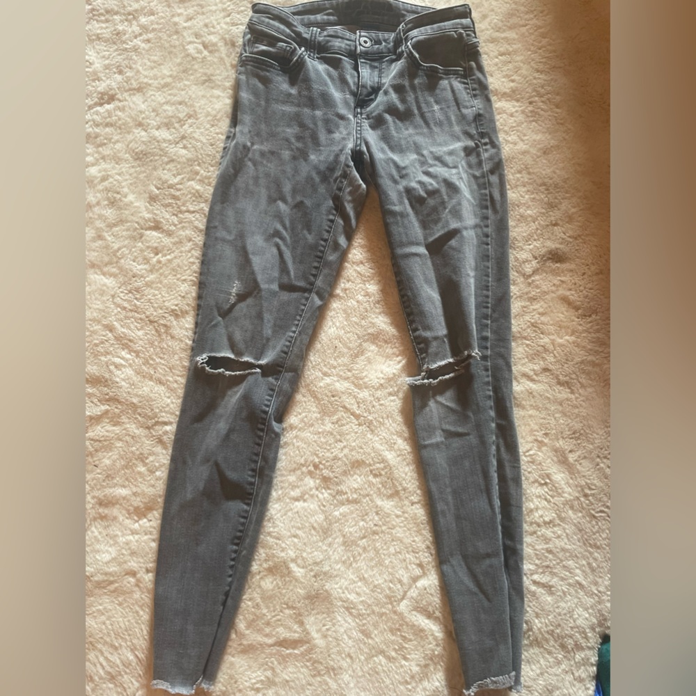 Arizona Grey Distressed Skinny Jeans